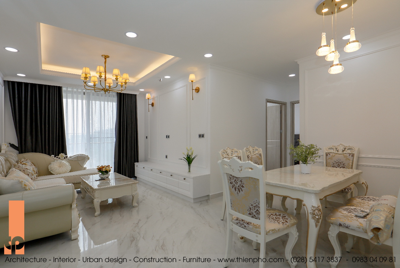 Hình ảnh thi công hoàn thiện nội thất căn hộ A10-02 Midtown, Phú Mỹ Hưng