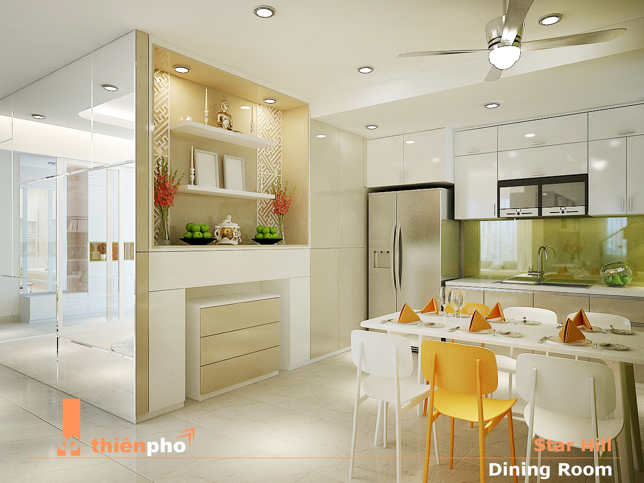 Khu vực bếp view 1?>