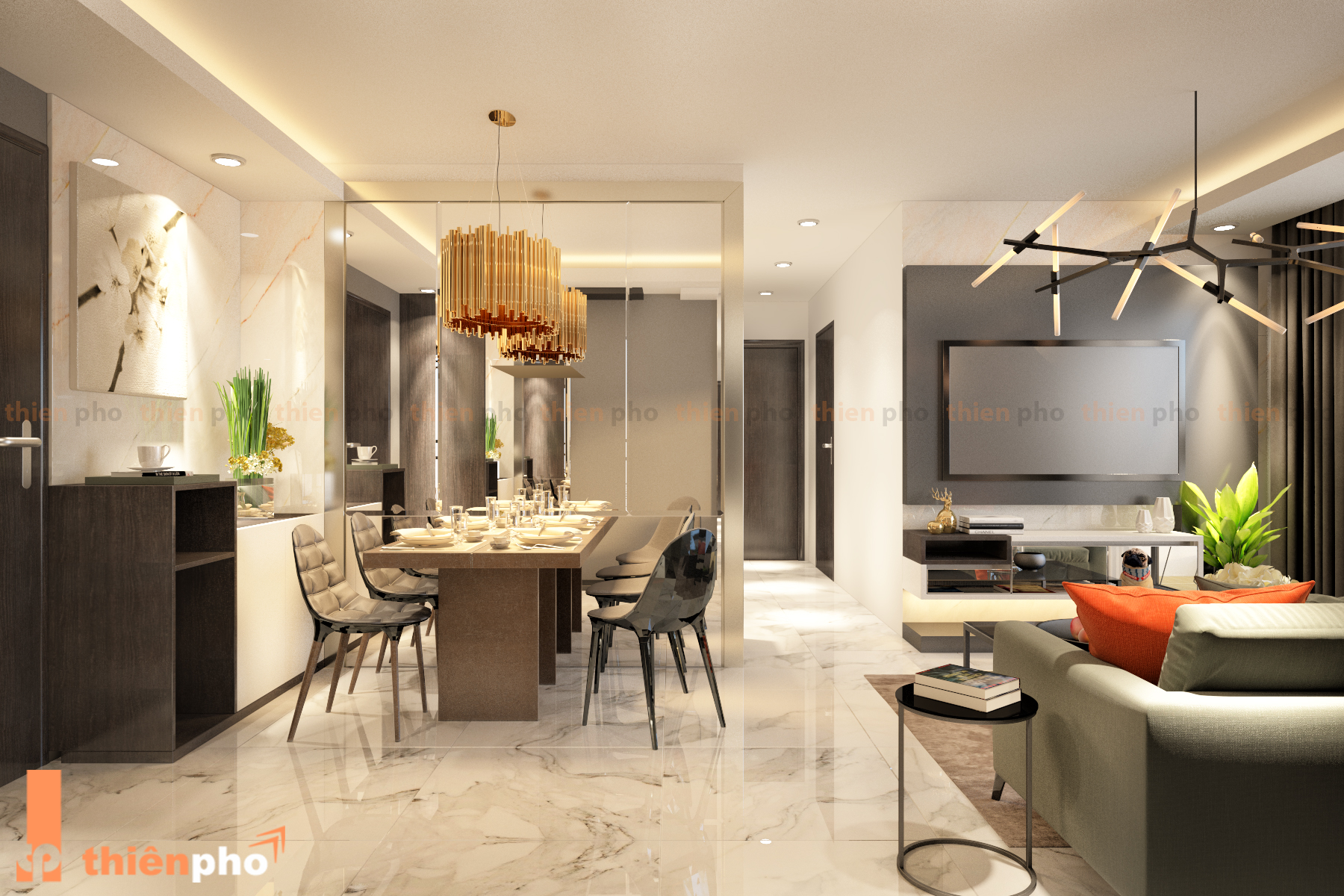 dinning + phòng khách?>