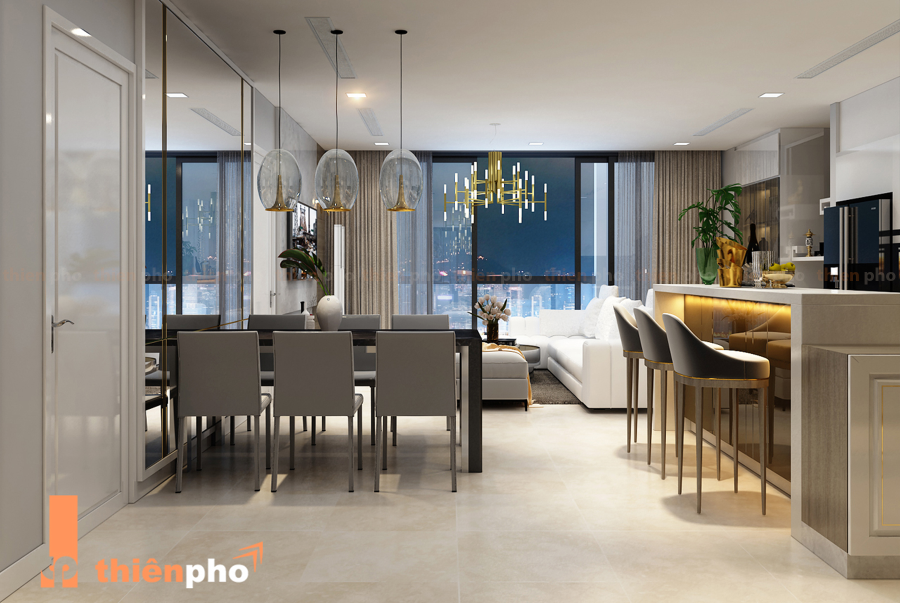 nhà bếp + dinning?>