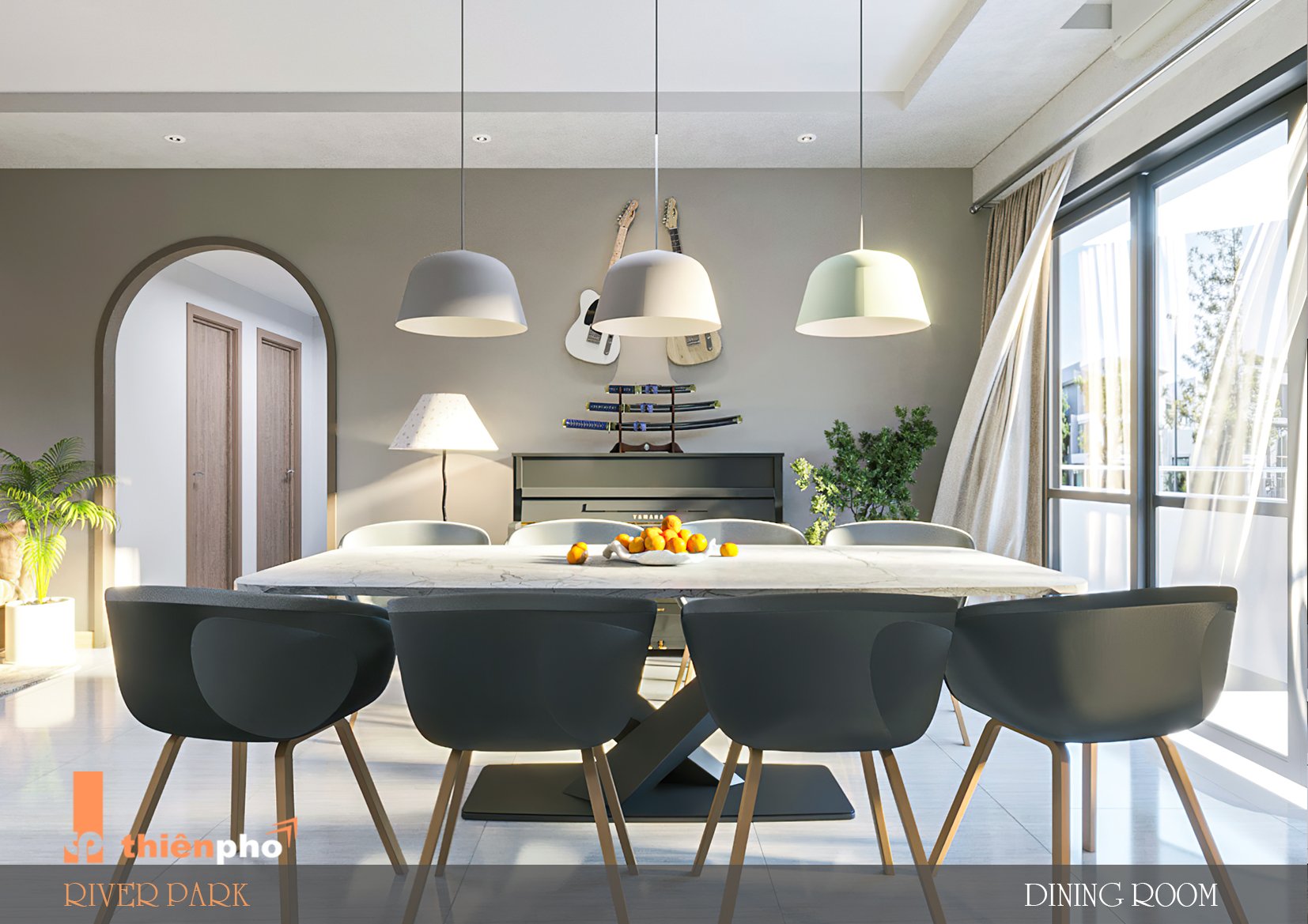 Can hộ tầng sân vườn Riverpark Premier                      
